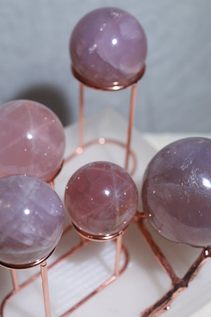 Vibrant Rose Quartz Sphere